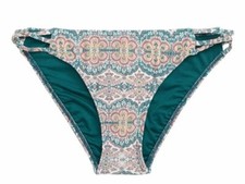 100 O'neill Kids' Girls' Green Pink Floral Bikini Bottom Swimwear Size 8