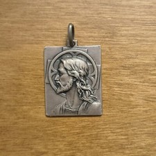 Medaglia Gesù In Argento Vintage