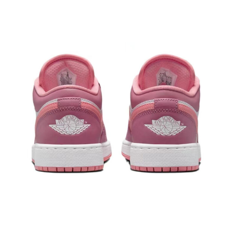 Nike Air Jordan 1 AJ1 Low GS Desert Berry Coral Chalk White Shoes