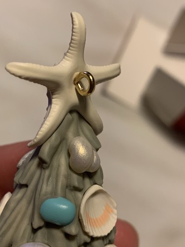2020 Hallmark Keepsake Ornamento Paradiso trovato conchiglia mare albero di Natale spiaggia - Foto 4 di 7