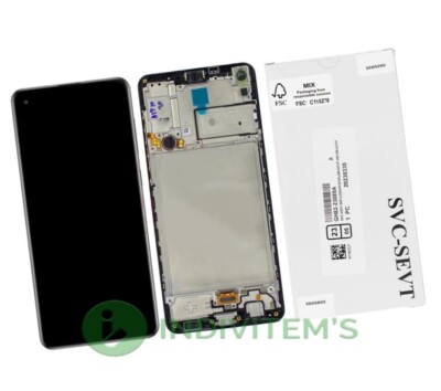 Original Samsung Galaxy A21S 2020 A217F LCD Display Bildschirm Rahmen
