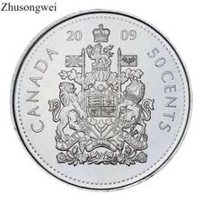 2009 Canada 50 Cents Single Coin from Mint Roll Wrap - Free shipping