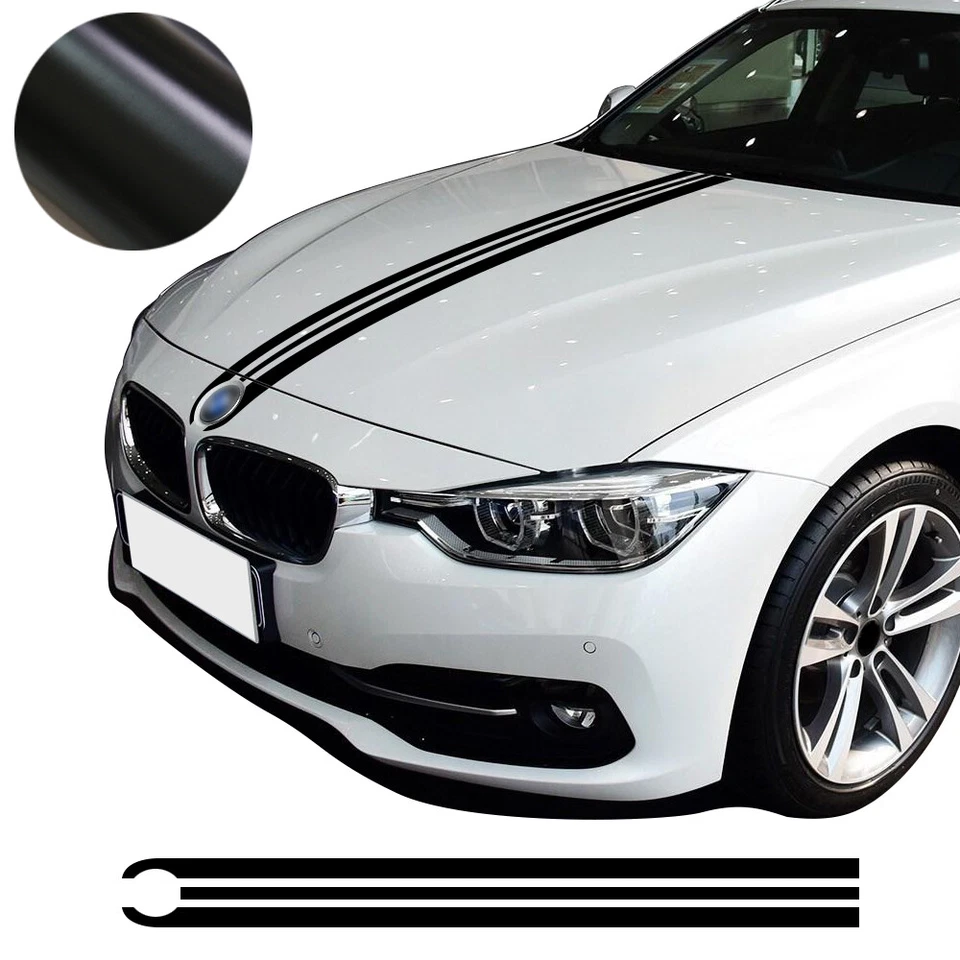Calcomanías adhesivas para capó de coche rayas capó para BMW 1 2 3 5 7 M3 M4 M5 Z serie X Foto 4 de 4