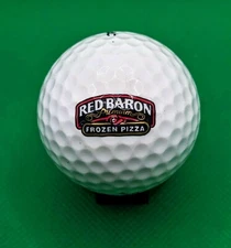 Vintage Red Baron Premium Frozen Pizza logo golf ball