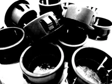 3/4" Hole Fit Cap Sheet Metal Hole Plug Pipe Pole Cap Fits 3/4" Hole 1/8" Panel