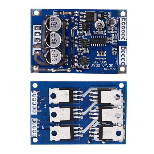 DC 12V-36V 15A 500W Brushless Motor Controller Hall BLDC Treiberplatine DE - Bild 2 von 9