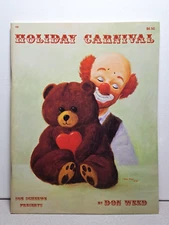 Vintage Holiday Clown Craft Painting Pub. "Holiday Carnival" by Don Weed 1987