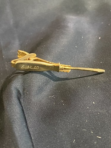 Pince à Cravate Vintage Snap-On Tools - Plaqué Or - Fabriquée Aux USA