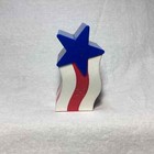 Plastic Stars and Stripes Salt and Pepper Shakers