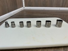 Craftsman 3/8" Drive Short Laser Etched Sockets, SAE STD 12 Point, Made in USA