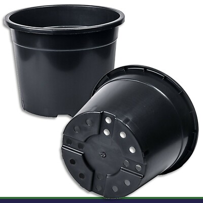 Pflanztopf 40 L schwarz  46 x 35 cm Blumentopf Pflanzgef Blumenkbel |  eBay.de