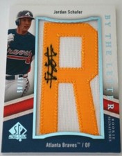 2009 SP Authentic JORDAN SCHAFER Letter 