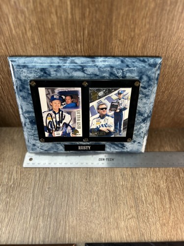 Signed Rusty Wallace Card On Plaque 97 - Picture 3 of 4