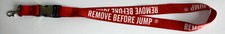 10 Stück Schlüsselband Lanyard REMOVE BEFORE FLIGHT / JUMP NEU