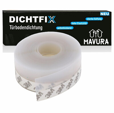 DICHTFIX Silicone Sealing Strips Door Bottom Seal