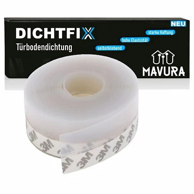 MAVURA DICHTFIX Silikon Dichtungsstreifen Silikondichtstreifen Türbodendichtung