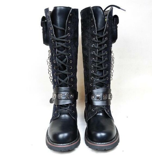 Military Knee High Boots Shoes 