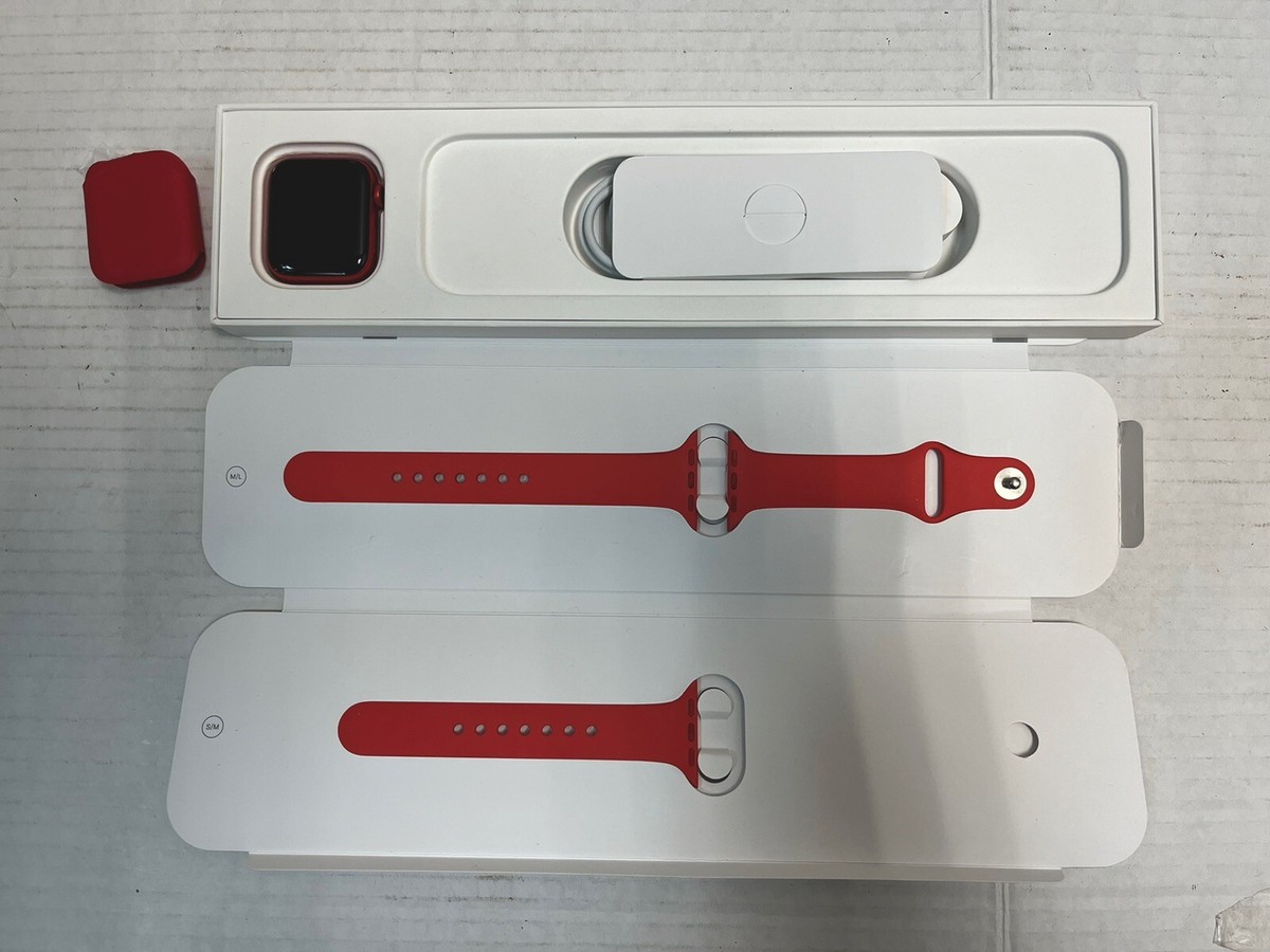 Apple Watch Series 6 40mm Aluminum Case with Red Sport Band (GPS 