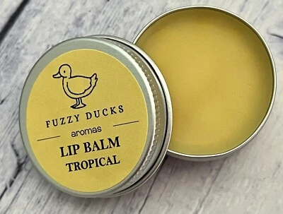 Tropical Fuzzy Ducks Aromas Lip Balm Handmade & Natural 15g Tin