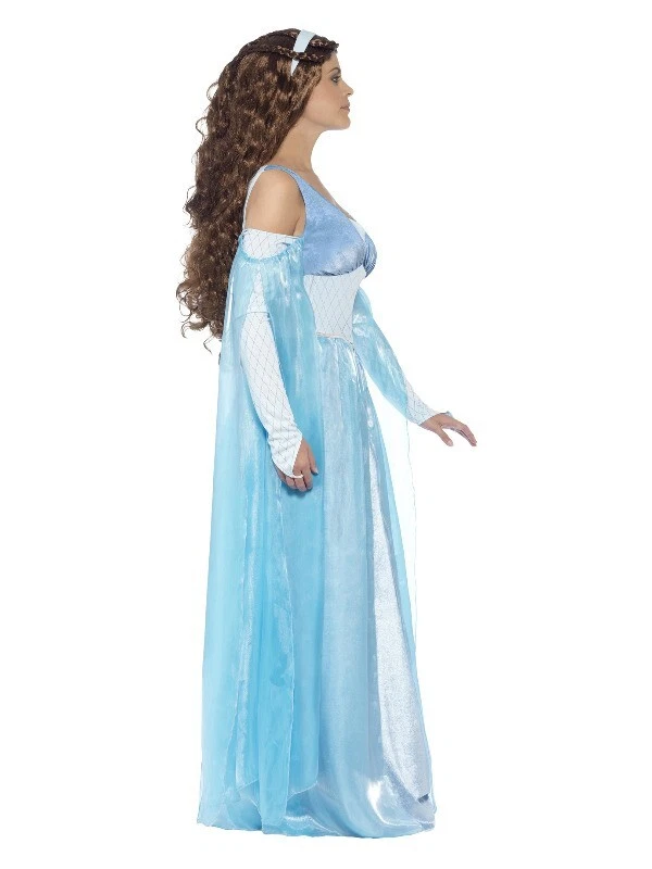 Medieval Maiden Fancy Dress Medium  12 14 Deluxe Adult History Princess Outfit — 第 3/4 张图片