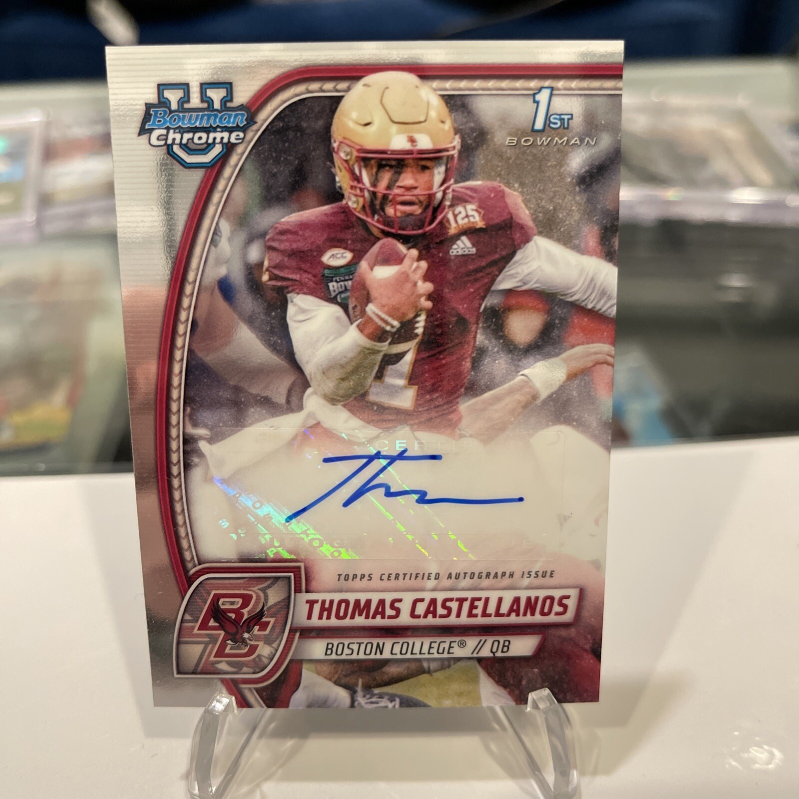 2024 Bowman Chrome U • THOMAS CASTELLANOS • 1st AUTO • Boston College 🔥