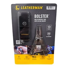 LEATHERMAN BOLSTER 13 TOOL MULTI-TOOL W/SHEATH NIP 25 YEAR WARRANTY MADE USA