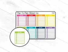 1739~~To Pay Full Box Tracker Planner Stickers.