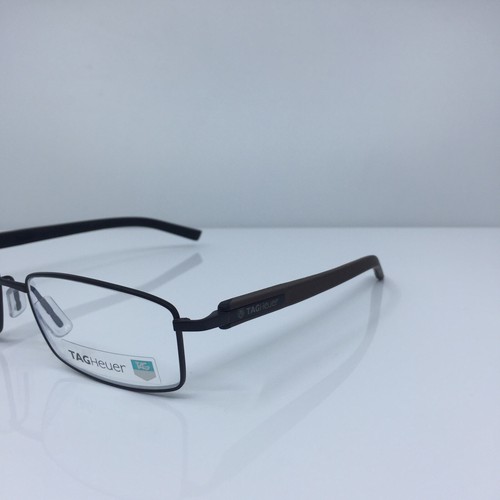 Tag Heuer Eyeglasses 8007 C. 003 Matte Chocolate Brown Tag Heuer Eyeglass 56mm - Picture 2 of 12