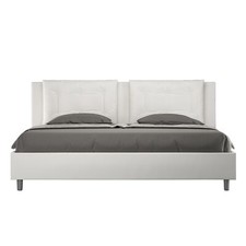 Ityhome Letto matrimoniale king size contenitore imbottito 200x210 similpelle