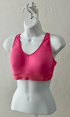 Victoria's Secret Pink Active Sports Bra Seamless Adjustable Strap - Size Med