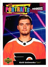 Upper Deck 2020-21 UD Portraits Rookies Kirill Ustimenko RC Card P-93