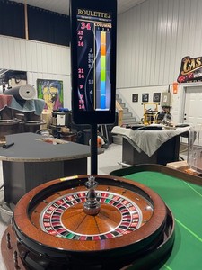 Roulette table#3, Wheel #14022 & TCS  Reader Board Package  (USED)