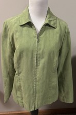 Green Jacket Women blazer size 10 Petite 10P