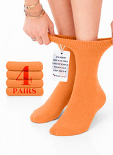 Calcetines finos ligeros de bambú al tobillo para diabéticos para mujer, 4 pares, de Hugh Ugoli