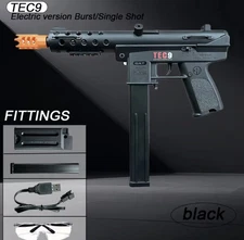 Toy gun with long-lasting rechargeable battery - USB charging, plastic rifle