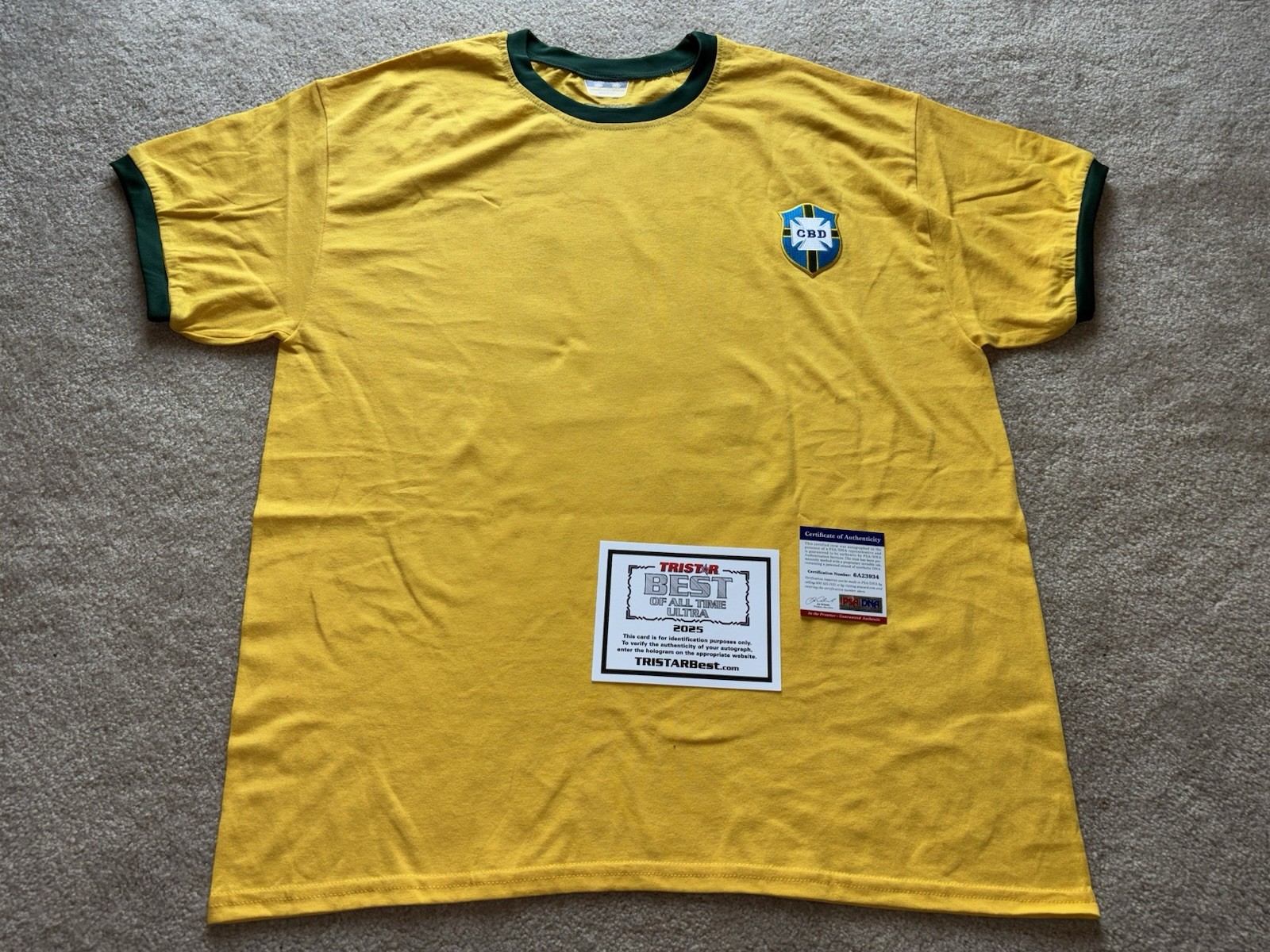 Pele Autographed Jersey PSA/DNA Best of All Time Ultra 2025 Number 10