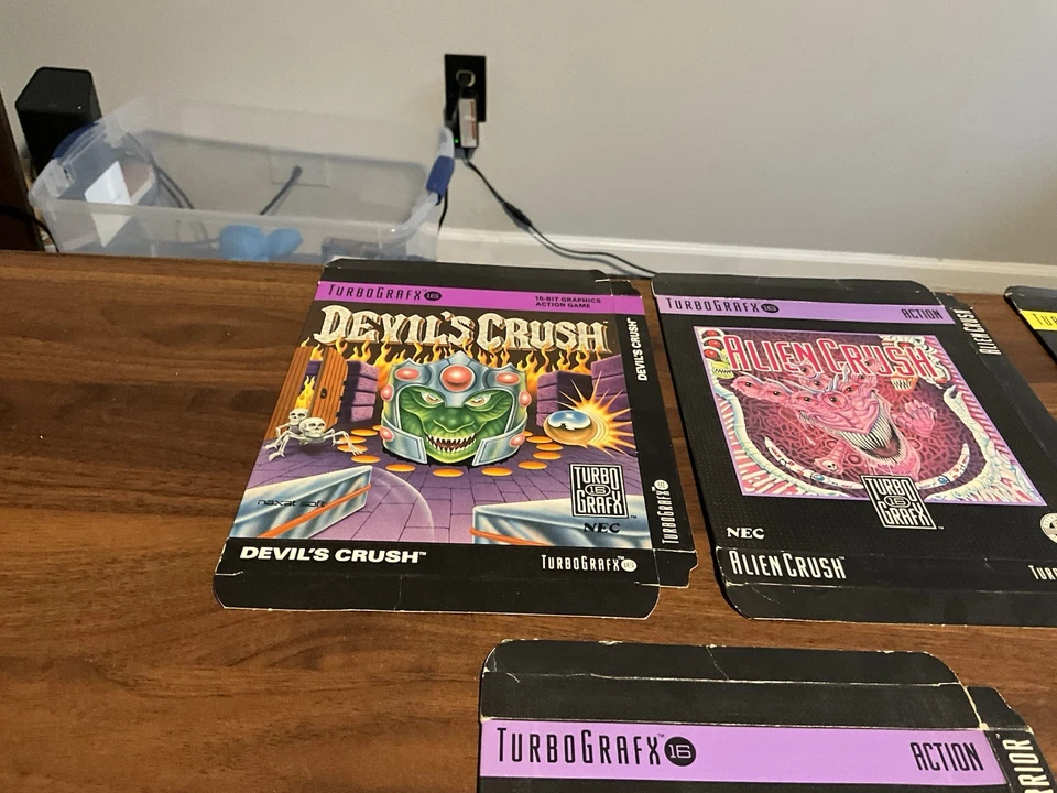 Turbo Grafx 16 Lot Of Empty Cardboard Boxes! Lot Of 5 TG16 Game Box - Image 2 of 4