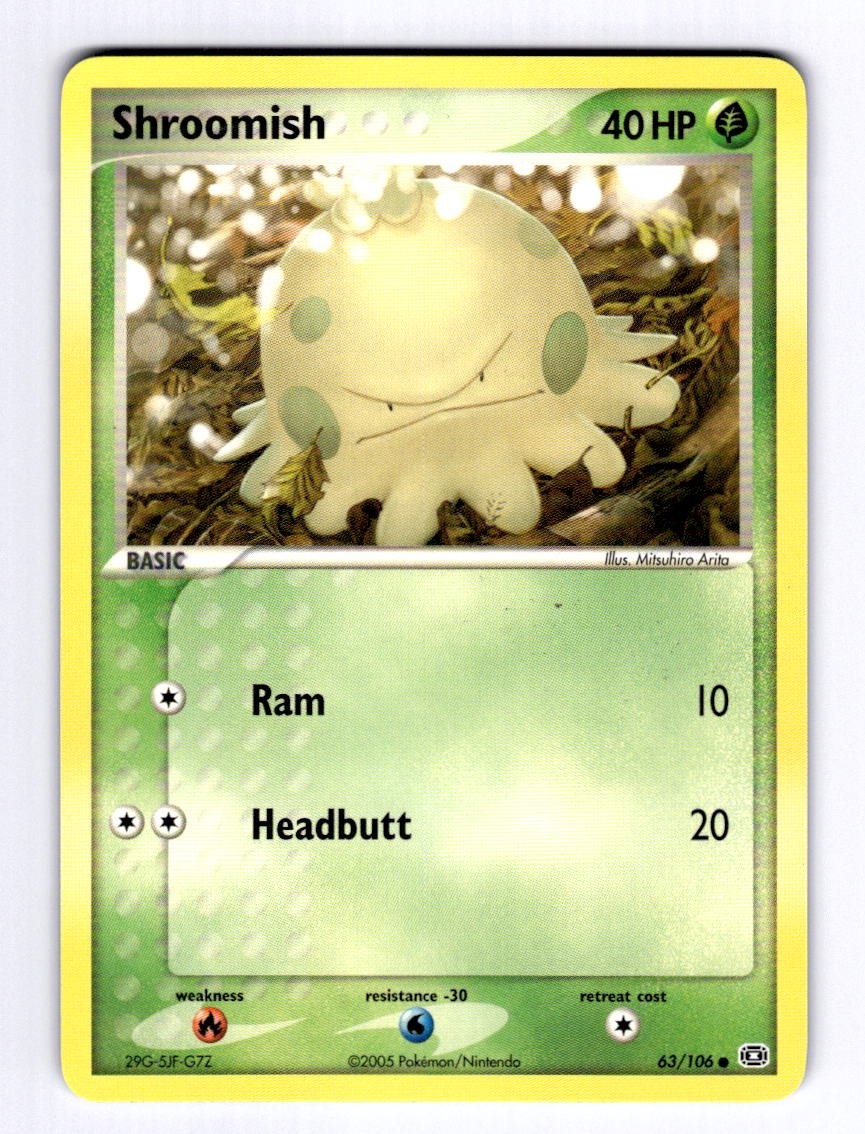 Shroomish Emerald #63 (2005) Common NM Pokemon