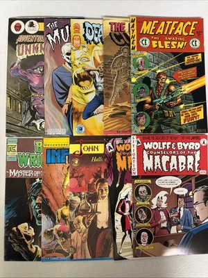 1980s & 90s Independent Horror / Monster Comic Lot of 10 Comics Lot #3 *S9