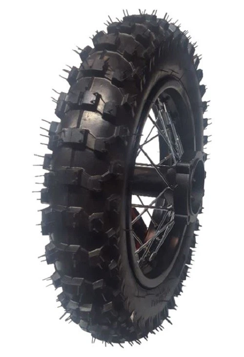 Hinterrad 3.00-10 Speichen Felge Reifen Schlauch Dirt Bike DirtBike Crossreifen - Bild 2 von 4