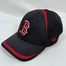 New Era Boston Red Sox MLB Baseball Cap Hat Black Red 9FORTY Flex Fit