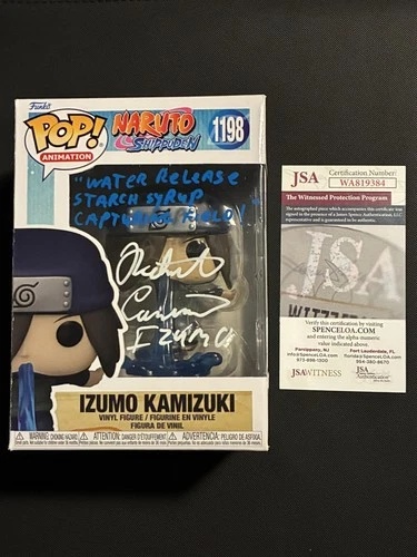 Signed/Quoted W/ Inscription Izumo Kamizuki Funko Pop! Naruto Shippuden (JSA)