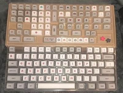 Retro Gaming Keycaps Set 146 Keys Custom MX Compatible Mechanical Keyboard