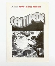 MANUAL ONLY Centipede Atari 7800 Game Instruc...