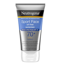 Sport Face Sunscreen SPF 70+, Oil-Free, 2.5 Fl Oz, Sweat & Water-Resistant, Broa 2.80 per gallon