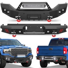 Front Or Rear Bumper For 2016-2018 Gmc Sierra 1500 With Winch Plate +sensor Hole