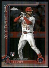 2025 Topps Chrome Update #USC166 Matthew Lugo RC Los Angeles Angels 56869