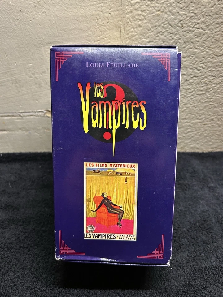 VHS LES VAMPIRES Classic Silent Serial Irma Vep Vintage - Image 4 of 4