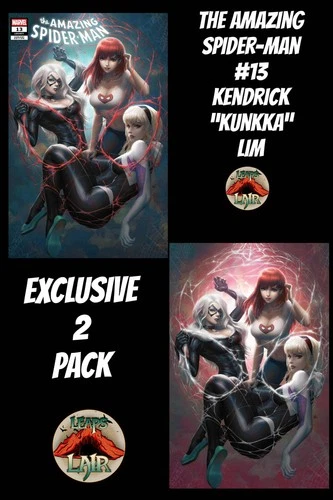 The Amazing Spider-Man #13 Kendrick “Kunkka” Lim Virgin & Variant Exclusive 2PK-