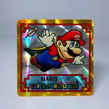 Vintage Super Mario World Mario Holographic Sticker Nagasakiya Nintendo